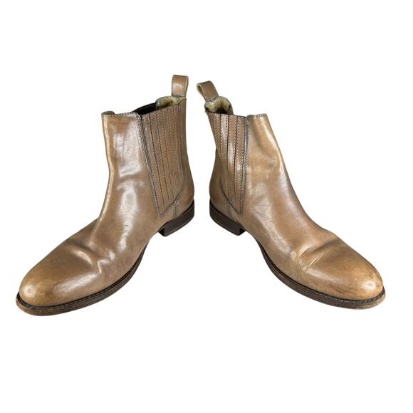 Frye Women’s Chelsea Leather Boots Brown Size 9 B Slip-On Ankle Booties - Picture 5 of 10